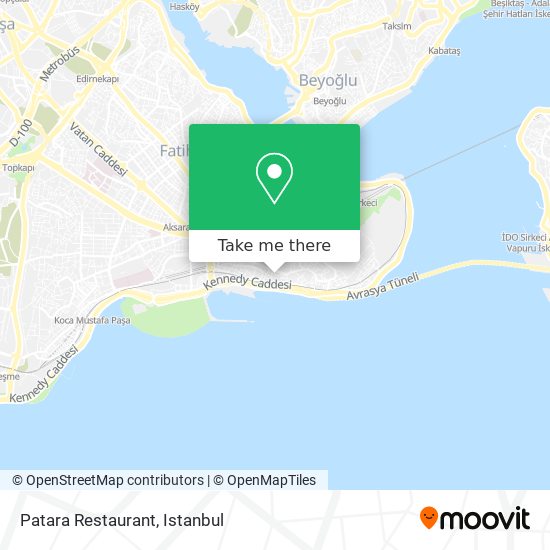 Patara Restaurant map