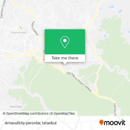 Arnavutköy peronlar map