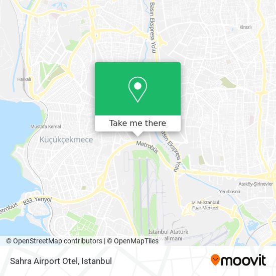 Sahra Airport Otel map