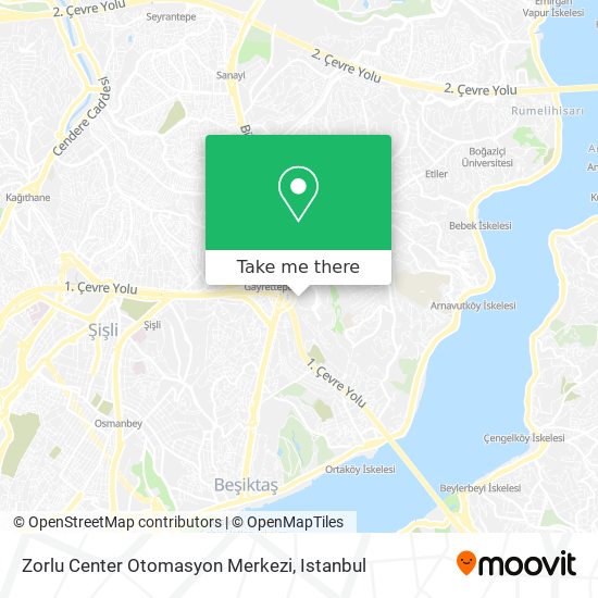 Zorlu Center Otomasyon Merkezi map