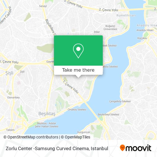 Zorlu Center -Samsung Curved Cinema map