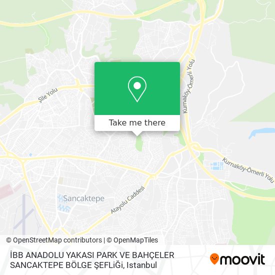 İBB ANADOLU YAKASI PARK VE BAHÇELER SANCAKTEPE BÖLGE ŞEFLiĞi map