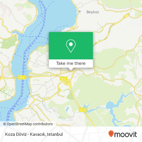 Koza Döviz - Kavacık map