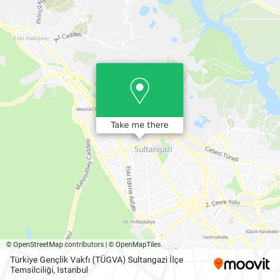 Türkiye Gençlik Vakfı (TÜGVA) Sultangazi İlçe Temsilciliği map