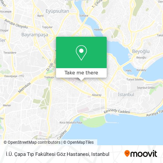 İ.Ü. Çapa Tıp Fakültesi Göz Hastanesi map