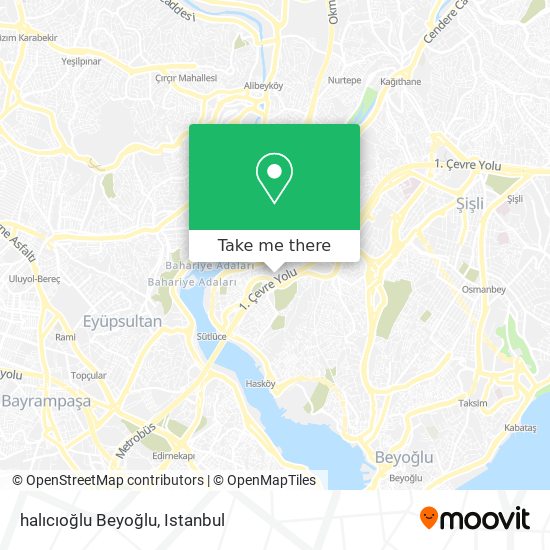 halıcıoğlu Beyoğlu map