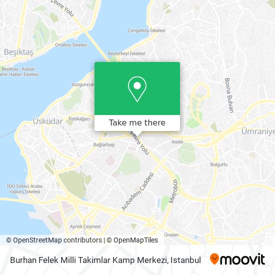 Burhan Felek Milli Takimlar Kamp Merkezi map