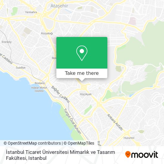 İstanbul Ticaret Üniversitesi Mimarlık ve Tasarım Fakültesi map