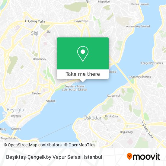 Beşiktaş-Çengelköy Vapur Sefası map