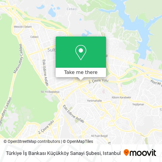 Türkiye İş Bankası Küçükköy Sanayi Şubesi map