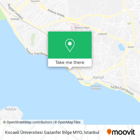 Kocaeli Üniversitesi Gazanfer Bilge MYO map