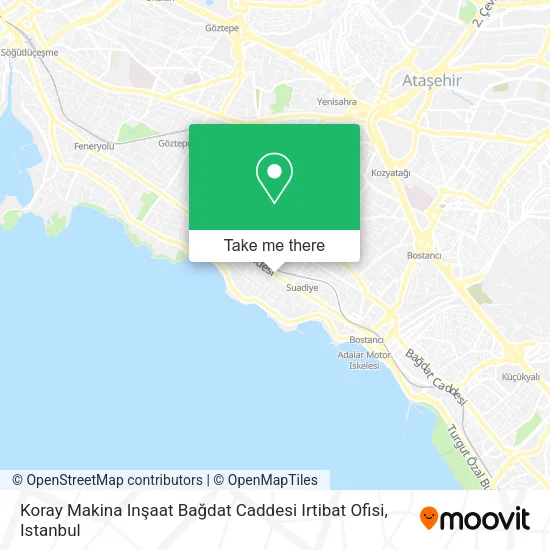 Koray Makina Inşaat Bağdat Caddesi Irtibat Ofisi map