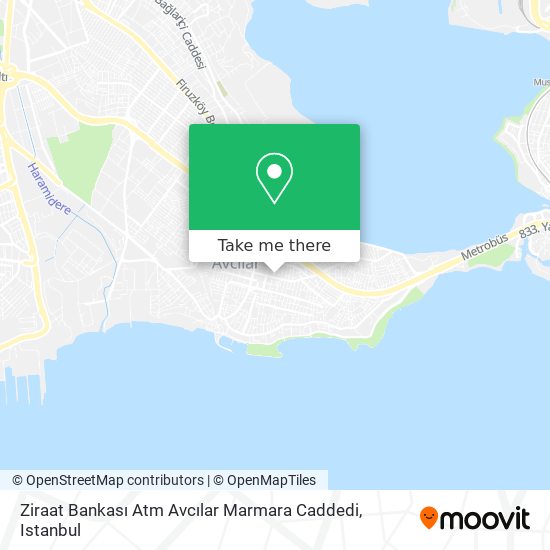Ziraat Bankası Atm Avcılar Marmara Caddedi map
