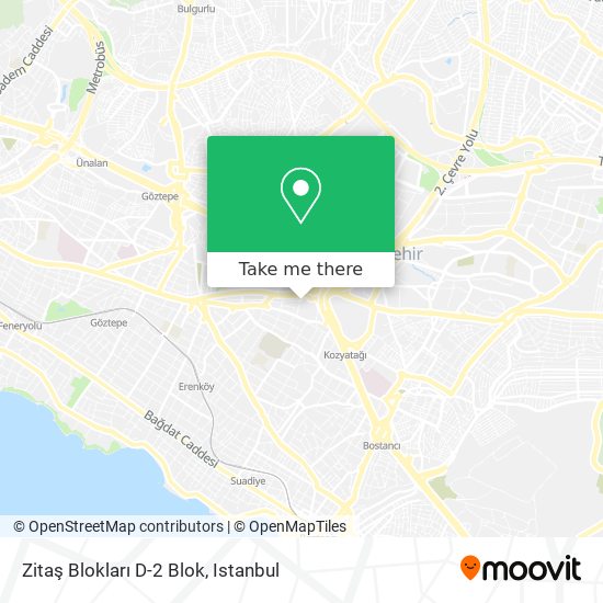 Zitaş Blokları D-2 Blok map