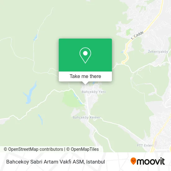 Bahcekoy Sabri Artam Vakfi ASM map