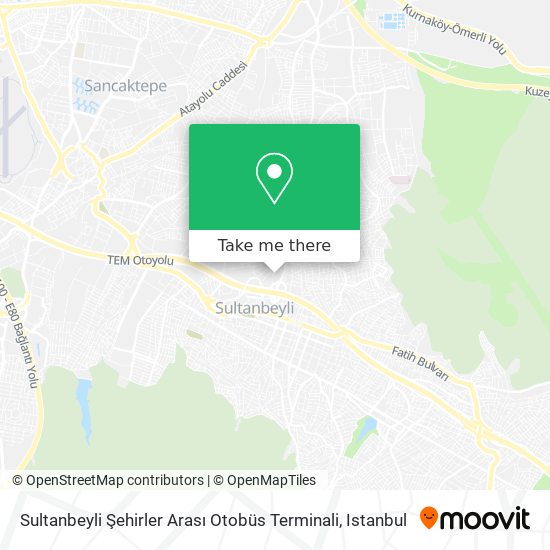 Sultanbeyli Şehirler Arası Otobüs Terminali map