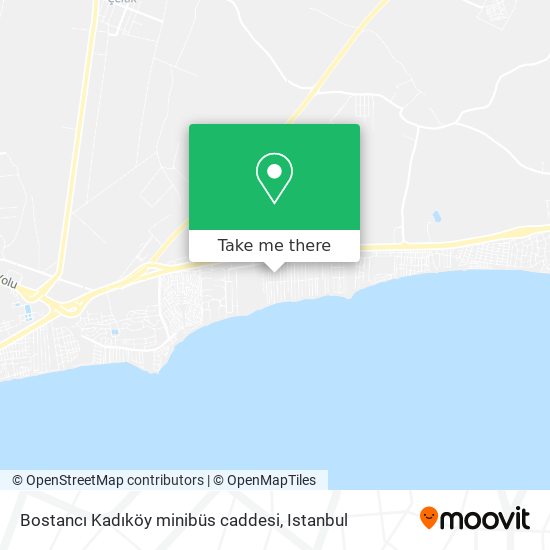 Bostancı Kadıköy minibüs caddesi map