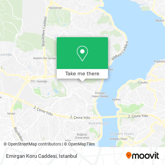 Emirgan Koru Caddesi map