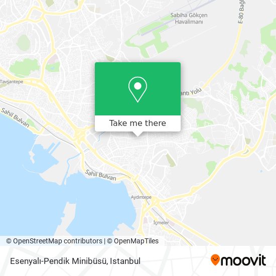 Esenyalı-Pendik Minibüsü map