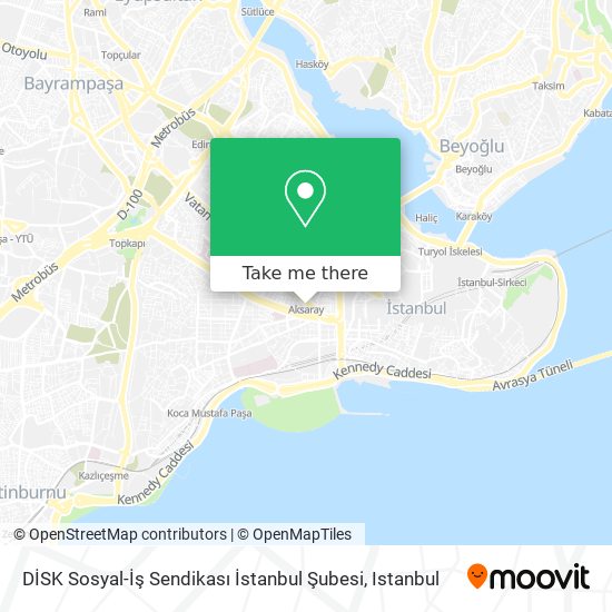 DİSK Sosyal-İş Sendikası İstanbul Şubesi map