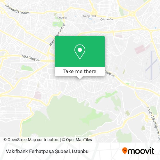 Vakıfbank Ferhatpaşa Şubesi map