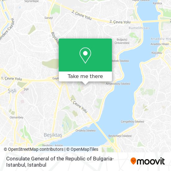 Consulate General of the Republic of Bulgaria-Istanbul map