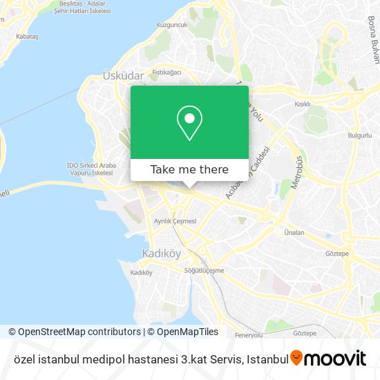 özel istanbul medipol hastanesi 3.kat Servis map