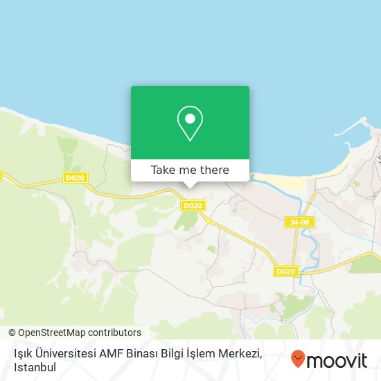 Işık Üniversitesi AMF Binası Bilgi İşlem Merkezi map