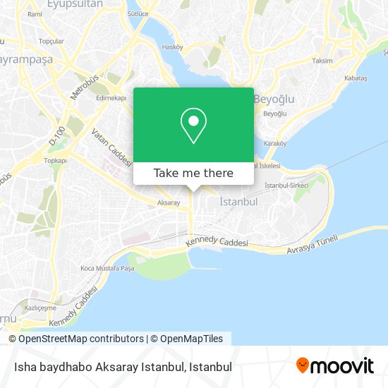 Isha baydhabo Aksaray Istanbul map