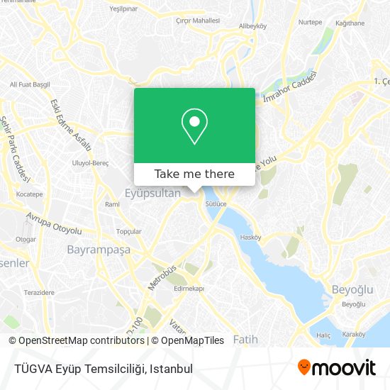 TÜGVA Eyüp Temsilciliği map