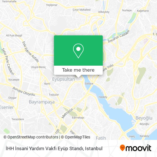 İHH İnsani Yardım Vakfı Eyüp Standı map