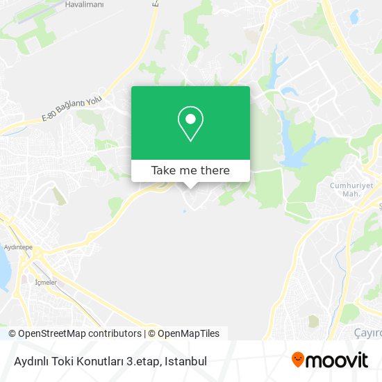 Aydınlı Toki Konutları 3.etap map