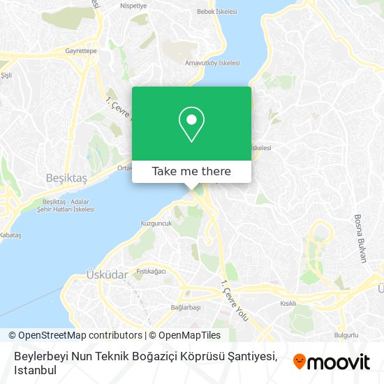 Beylerbeyi Nun Teknik  Boğaziçi Köprüsü  Şantiyesi map