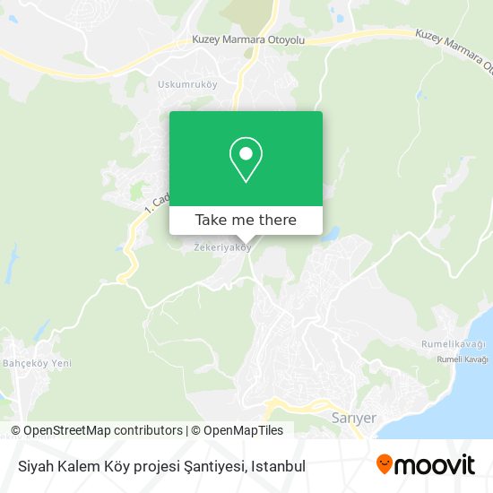 Siyah Kalem Köy projesi Şantiyesi map