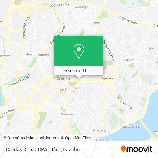 Candas Kirnaz CPA Office map