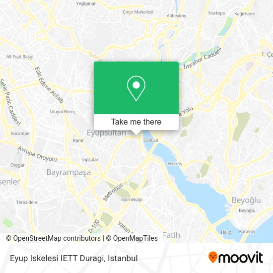 Eyup Iskelesi IETT Duragi map