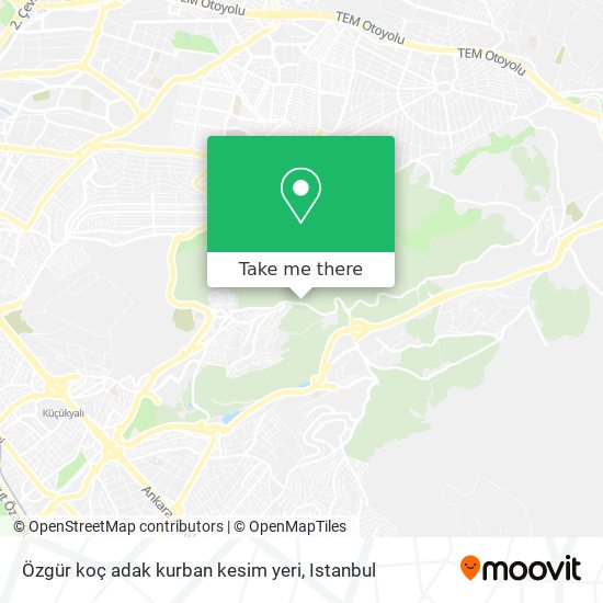 Özgür koç adak kurban kesim yeri map