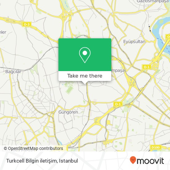 Turkcell Bilgin iletişim map