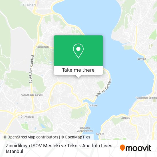 Zincirlikuyu ISOV Mesleki ve Teknik Anadolu Lisesi map