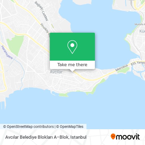 Avcılar Belediye Blokları A–Blok map