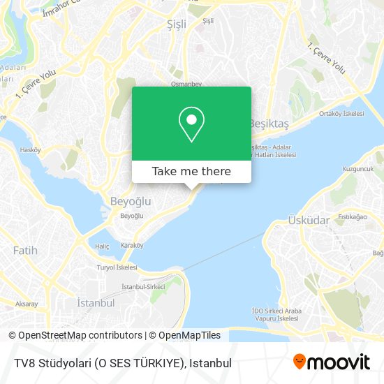 TV8 Stüdyolari (O SES TÜRKIYE) map