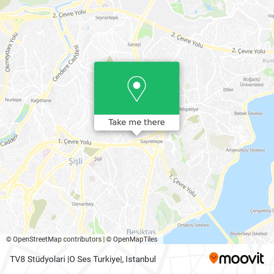 TV8 Stüdyolari |O Ses Turkiye| map