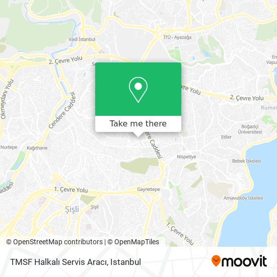 TMSF Halkalı Servis Aracı map