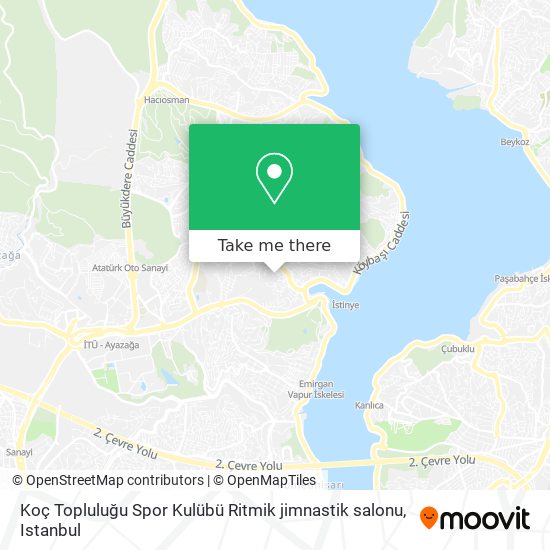 Koç Topluluğu Spor Kulübü Ritmik jimnastik salonu map