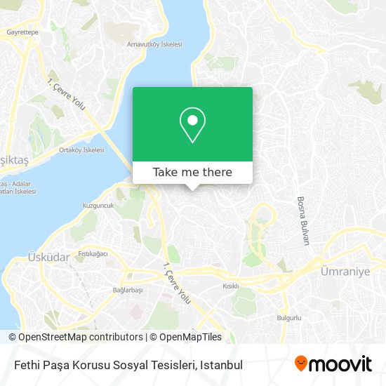 Fethi Paşa Korusu Sosyal Tesisleri map