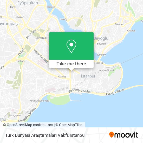 Türk Dünyası Araştırmaları Vakfı map