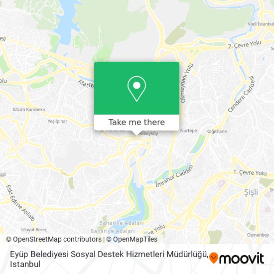 Eyüp Belediyesi Sosyal Destek Hizmetleri Müdürlüğü map