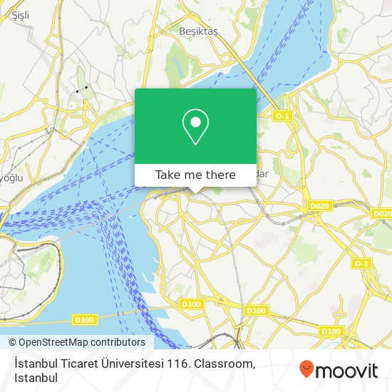 İstanbul Ticaret Üniversitesi 116. Classroom map