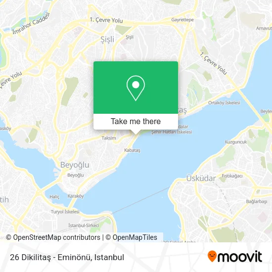 26 Dikilitaş - Eminönü map