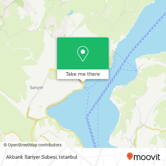 Akbank Sariyer Subesi map